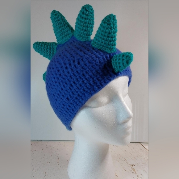 Dragon Child Handmade Beanie Stocking Hat Crochet Animal Winter Warm Cozy - Picture 4 of 6